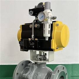 氣動三通球閥Q644F-16P