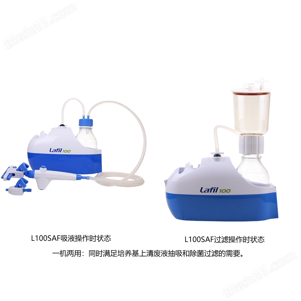 细胞房培养基除菌过滤和上清废液吸取装置