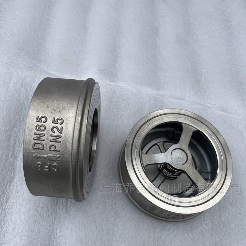 H71W不锈钢对夹升降式止回阀