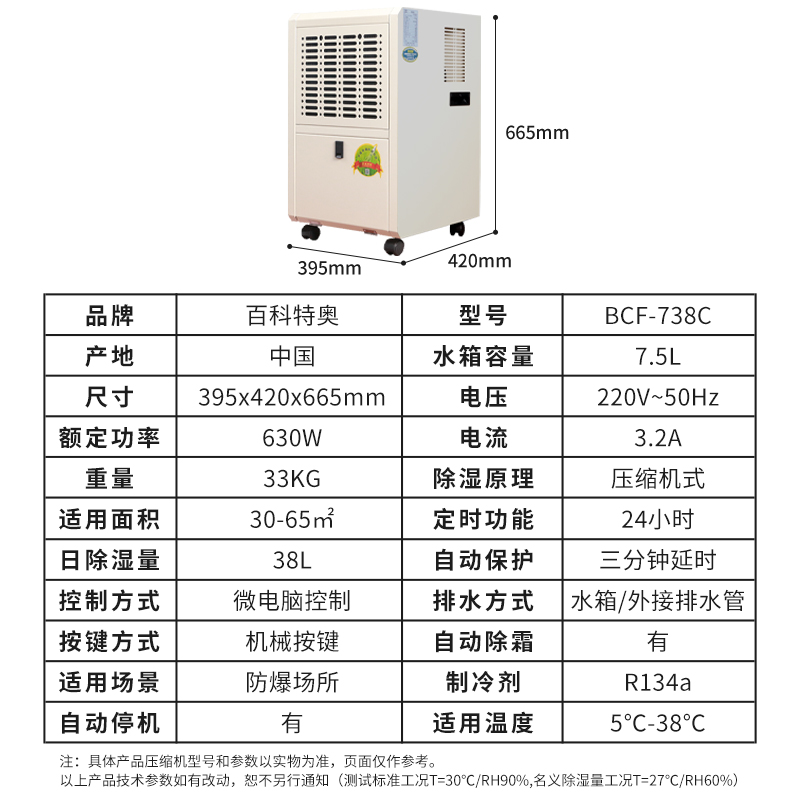 湖南安能电力科技采购百科特奥防爆除湿机BCF-738C已交货