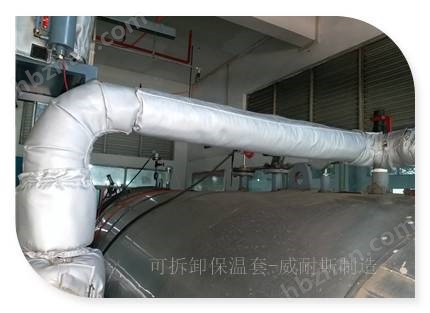 DN400蝶阀保温套拆卸方便